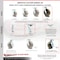 Service Caster 8 Inch High Temp Phenolic Caster Set with Roller Bearings 4 Swivel Lock 2 Brake SCC-30CS820-PHRHT-TLB-BSL-2-BSL-2 - alternate 5